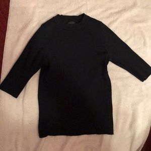Black turtleneck sweater
